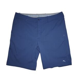 Tommy Bahama Men’s Blue Micro-Check Performance Shorts Size 38